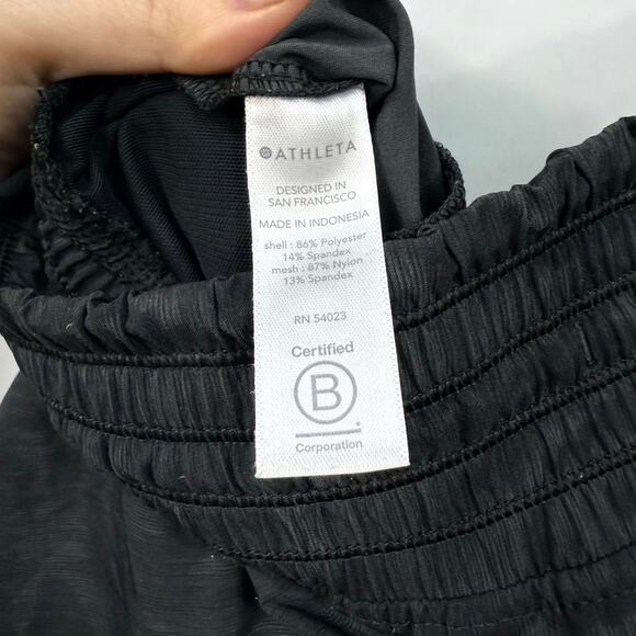 Athleta Camden Printed Jogger Black Moire Elastic Waist Zip Pockets 6 - Picture 7 of 7